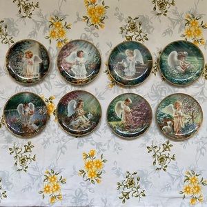 Set of (8) Vintage Bradford Exchange Garden Blessings Decorative Plates